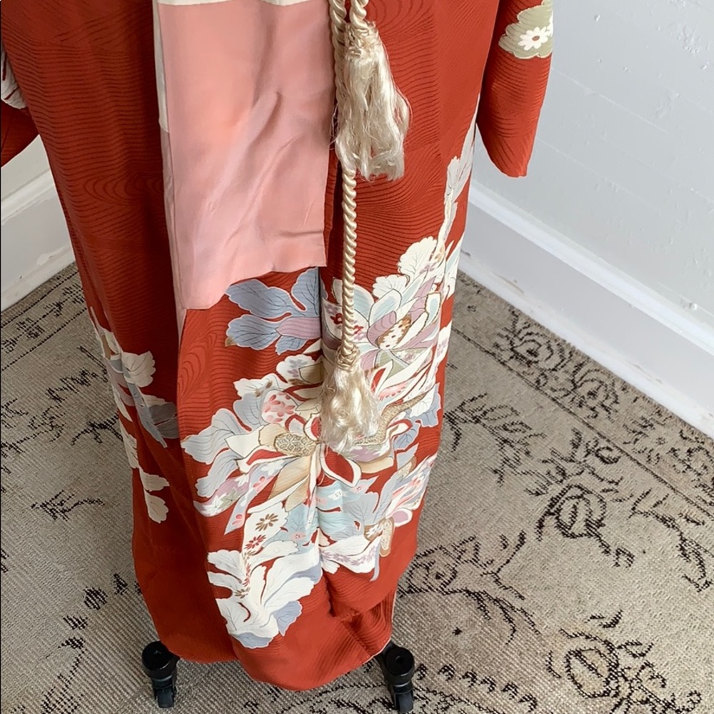 VTG Silk Kimono Robe - Picture 9 of 12